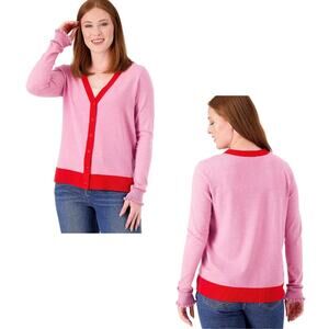 Candace Cameron Bure Surfside Button-Front V-Neck Cardigan Size XS NWT